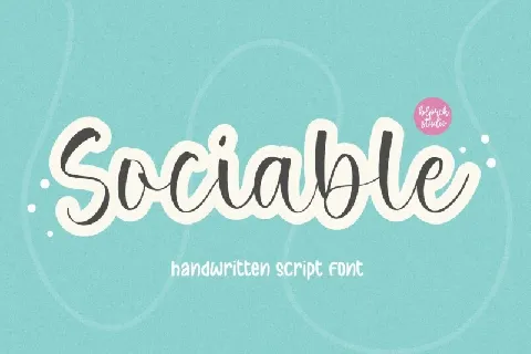 Sociable font