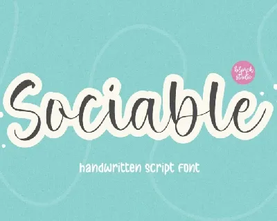 Sociable font