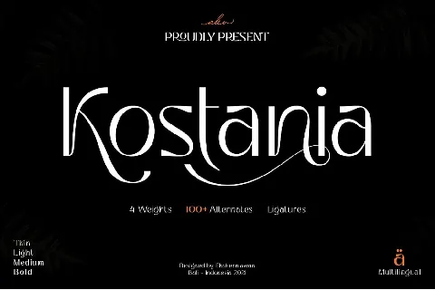 Kostania font