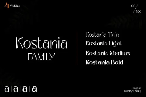 Kostania font