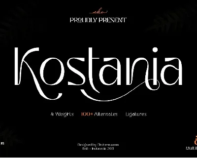 Kostania font