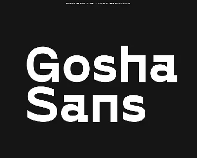 Gosha Sans Family font