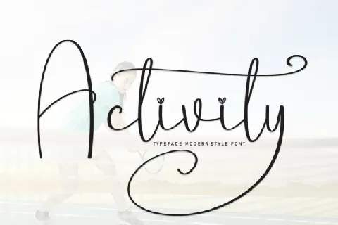 Activity Script font