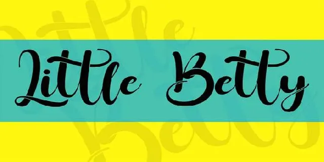 Little Betty font