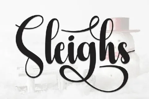 Sleighs Script font
