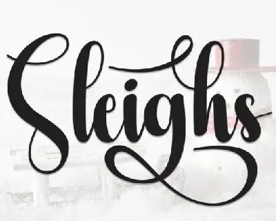 Sleighs Script font