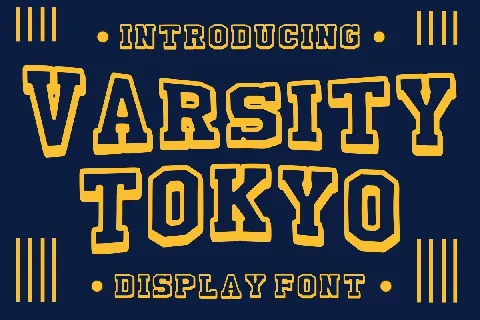 Varsity Tokyo font