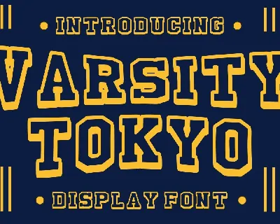 Varsity Tokyo font