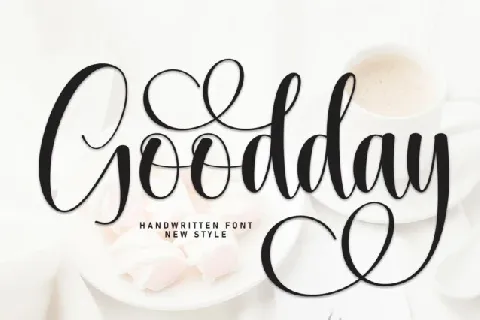 Goodday Calligraphy font