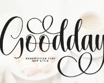 Goodday Calligraphy font