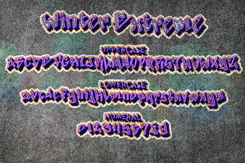 Winter Extreme font