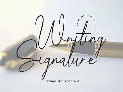 Writing Signature font