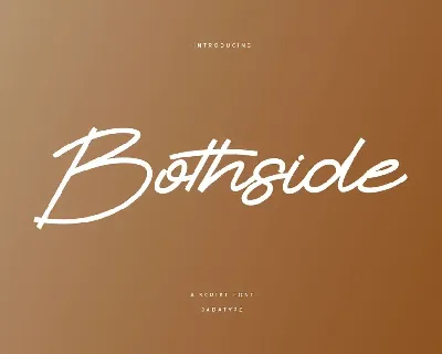 Bothside font