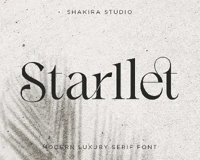 Starllet font