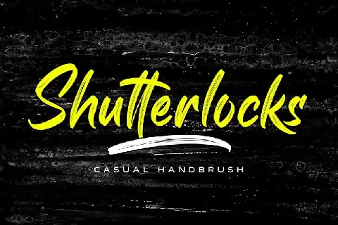 Shutterlocks Brush font