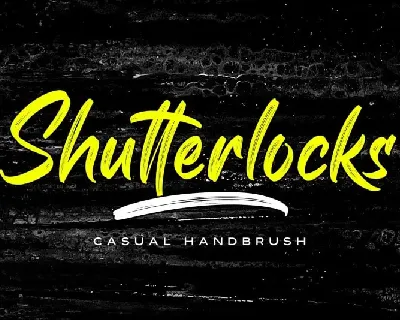 Shutterlocks Brush font