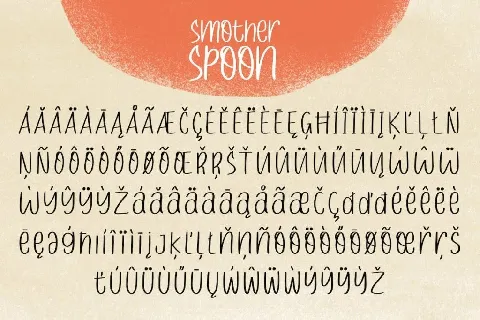 Smother Spoon font