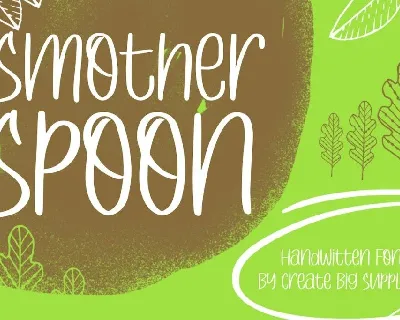 Smother Spoon font