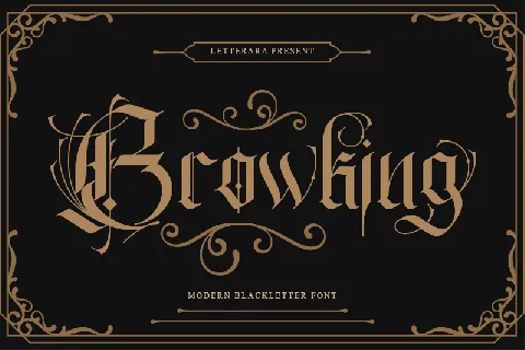 Browking - Personal use font