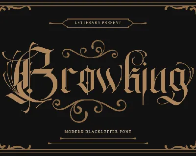 Browking - Personal use font