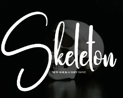 Skeleton Script font