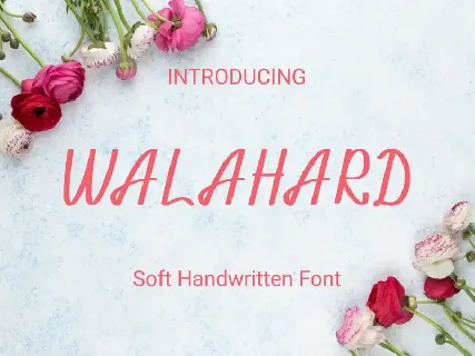Walahard Script font