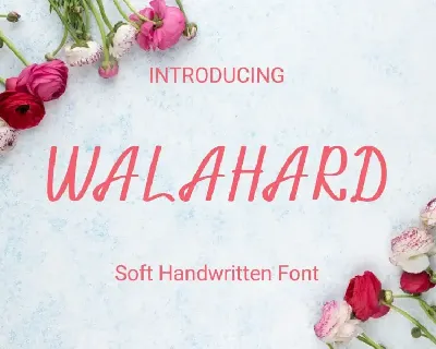 Walahard Script font