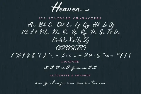 Heaven font