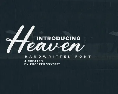 Heaven font