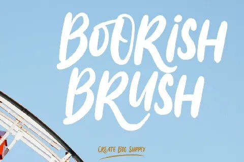 Boorish Brush font