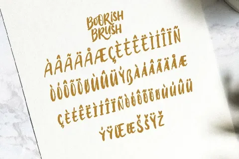 Boorish Brush font