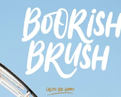 Boorish Brush font