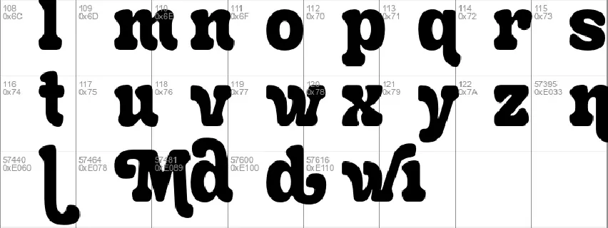 Monwild font