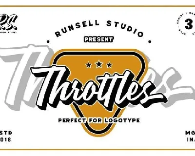 Throttles Logotype Free font