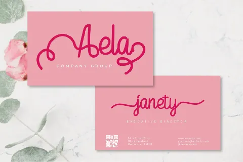 Flower Signature font