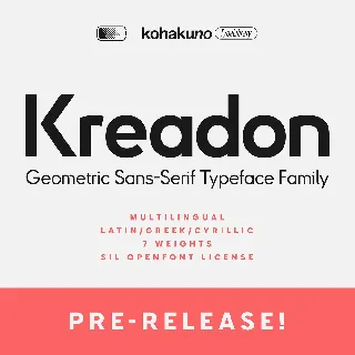 Kreadon font