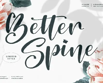 Better Spine font