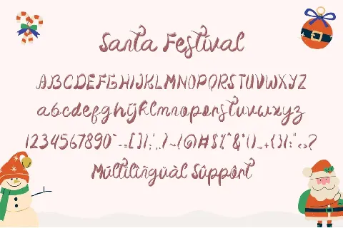 Santa Festival font