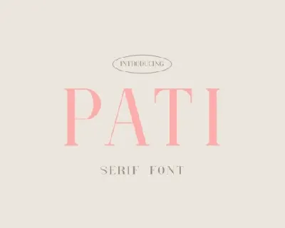 Pati font