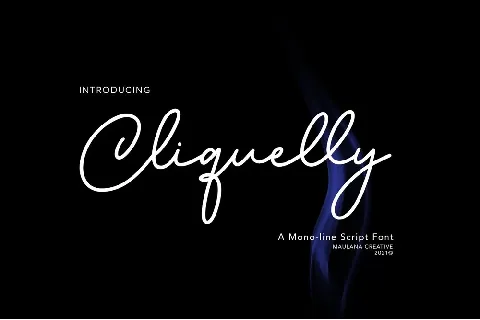 Cliquelly font