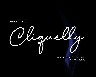 Cliquelly font