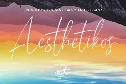 Aesthetikos Script font