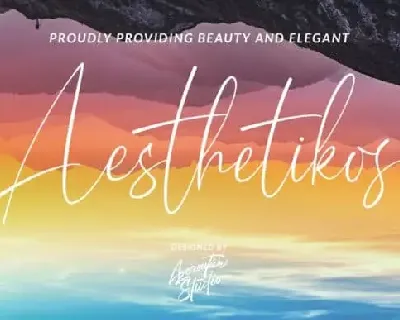 Aesthetikos Script font