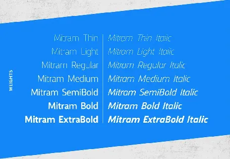 Mitram Typeface font