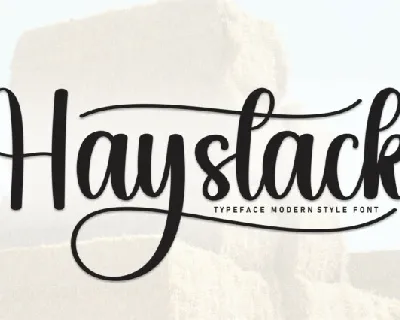 Haystack Script font