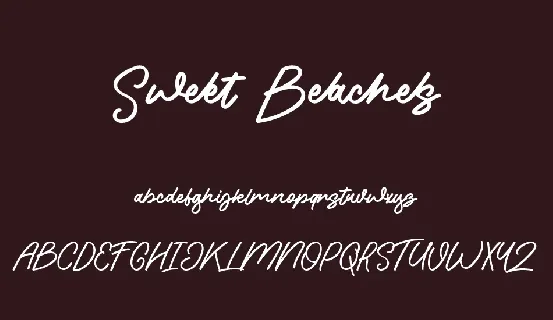 Sweet Beaches font