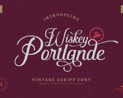 Wiskey Portlande font