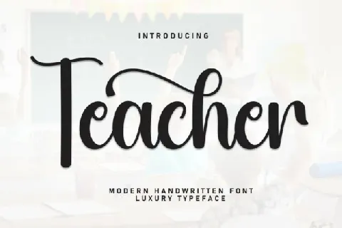 Teacher Script font