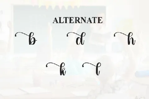 Teacher Script font