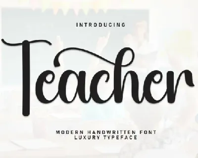 Teacher Script font